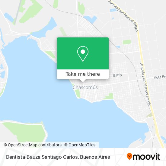 Mapa de Dentista-Bauza Santiago Carlos