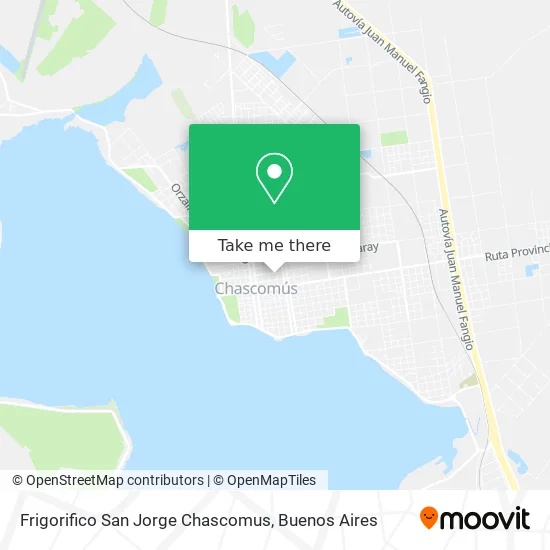 Frigorifico San Jorge Chascomus map