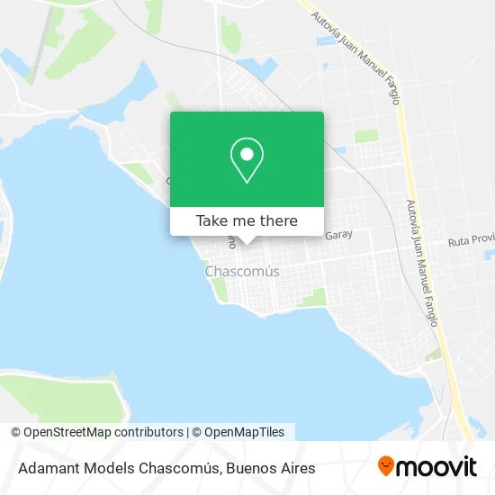 Mapa de Adamant Models Chascomús
