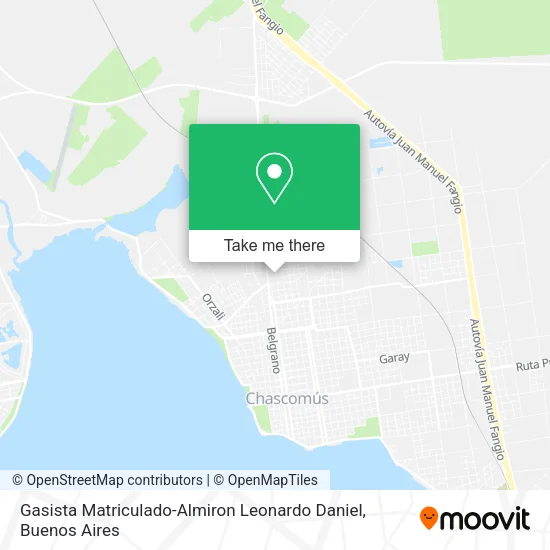 Mapa de Gasista Matriculado-Almiron Leonardo Daniel