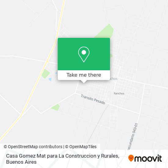 Mapa de Casa Gomez Mat para La Construccion y Rurales