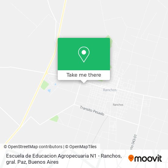 Escuela de Educacion Agropecuaria N1 - Ranchos, gral. Paz map