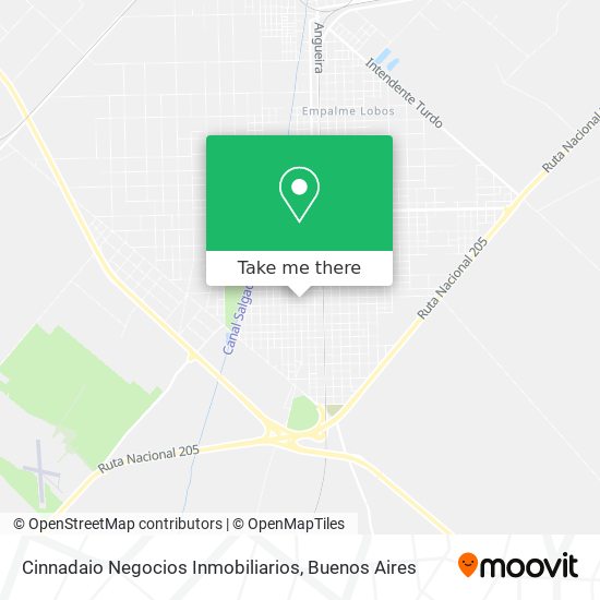 Mapa de Cinnadaio Negocios Inmobiliarios