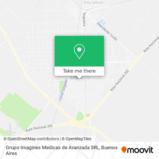 Mapa de Grupo Imagines Medicas de Avanzada SRL