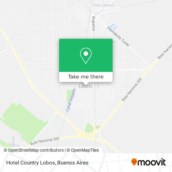 Hotel Country Lobos map