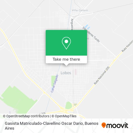 Gasista Matriculado-Clavellino Oscar Dario map