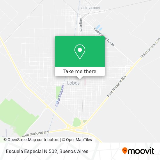 Escuela Especial N 502 map