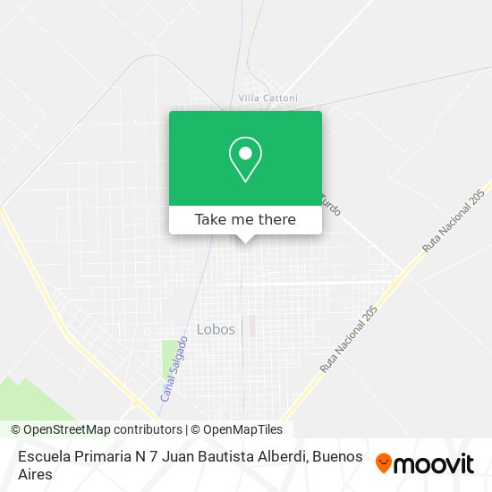 Escuela Primaria N 7 Juan Bautista Alberdi map