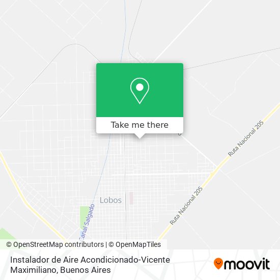 Instalador de Aire Acondicionado-Vicente Maximiliano map