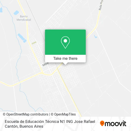 Mapa de Escuela de Educación Técnica N1 ING Jose Rafael Cantón
