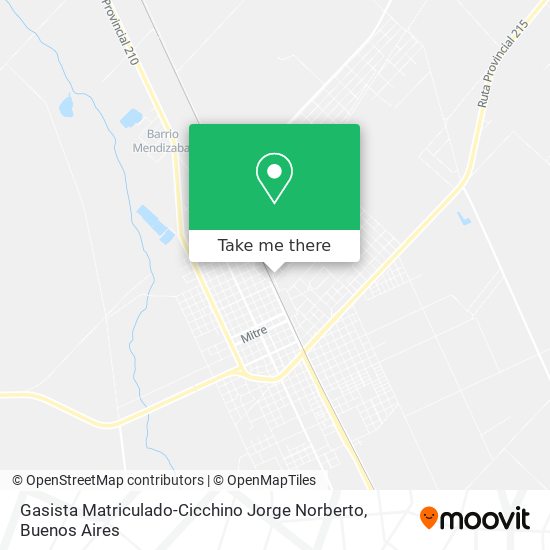 Mapa de Gasista Matriculado-Cicchino Jorge Norberto