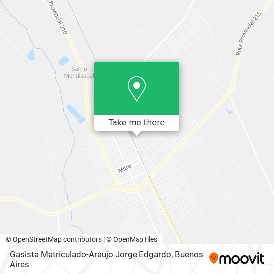 Mapa de Gasista Matriculado-Araujo Jorge Edgardo