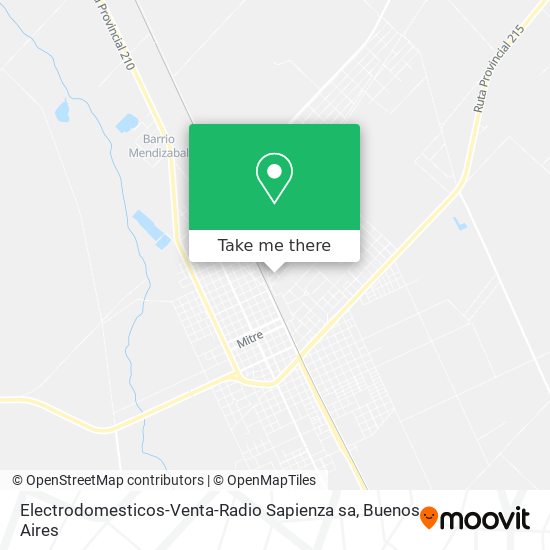 Mapa de Electrodomesticos-Venta-Radio Sapienza sa