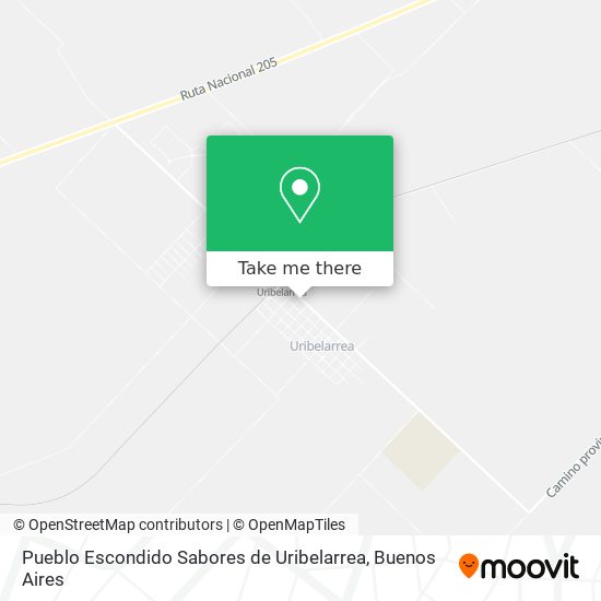 Pueblo Escondido Sabores de Uribelarrea map