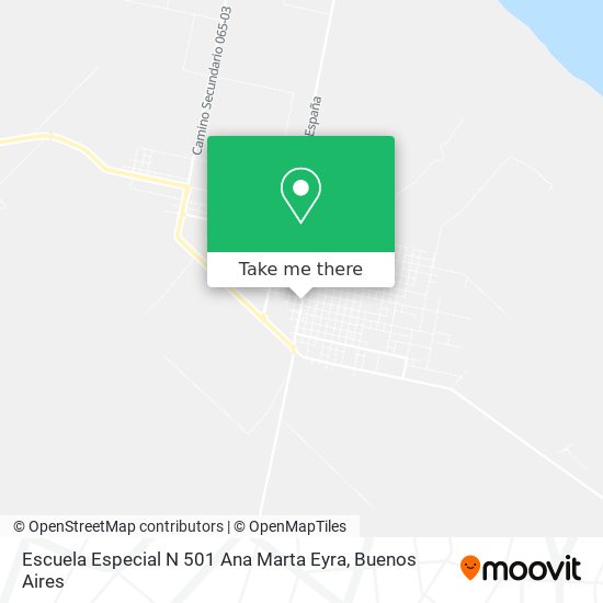 Mapa de Escuela Especial N 501 Ana Marta Eyra