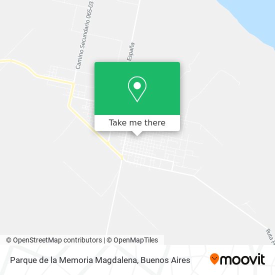 Mapa de Parque de la Memoria Magdalena