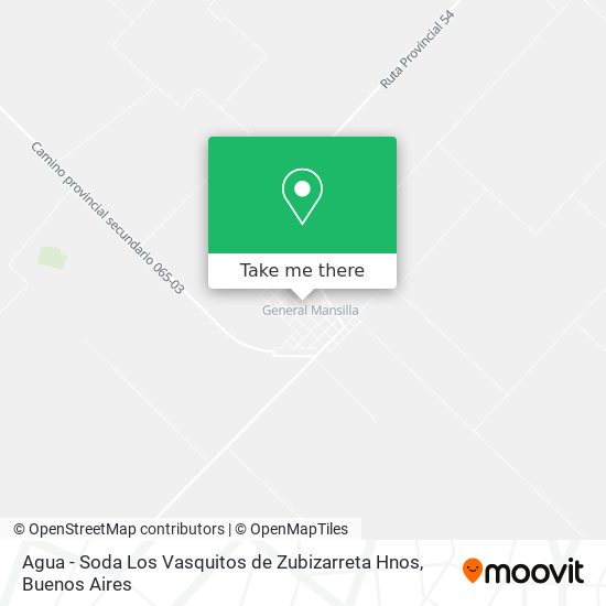 Agua - Soda Los Vasquitos de Zubizarreta Hnos map