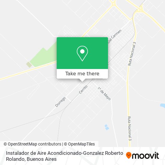 Mapa de Instalador de Aire Acondicionado-Gonzalez Roberto Rolando