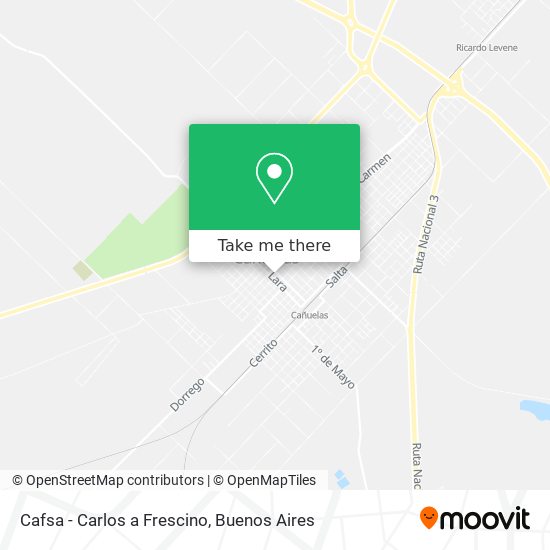 Cafsa - Carlos a Frescino map
