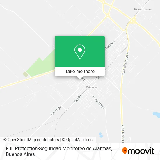 Mapa de Full Protection-Seguridad Monitoreo de Alarmas