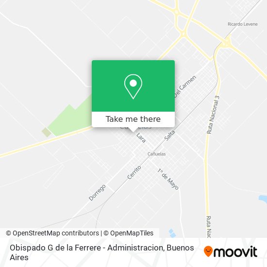 Obispado G de la Ferrere - Administracion map