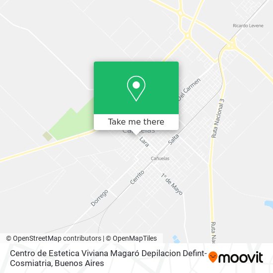 Mapa de Centro de Estetica Viviana Magaró Depilacion Defint-Cosmiatria