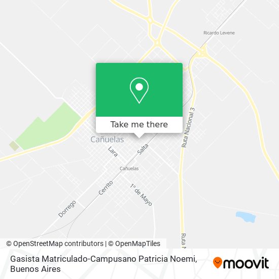 Mapa de Gasista Matriculado-Campusano Patricia Noemi