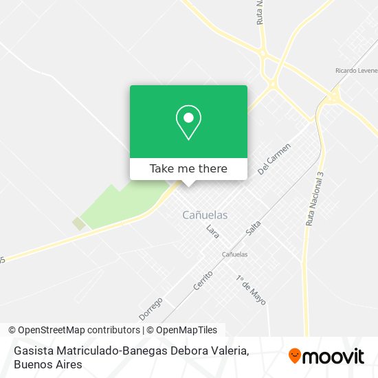 Gasista Matriculado-Banegas Debora Valeria map