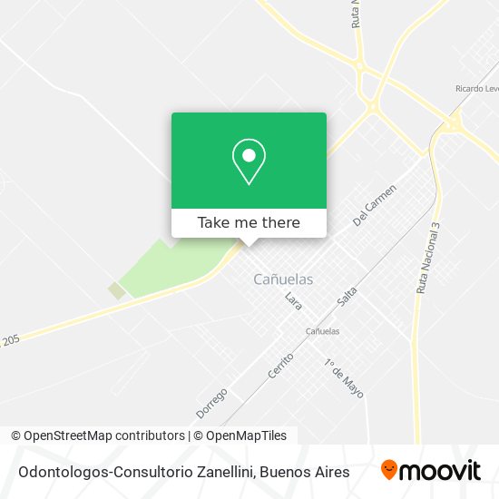 Odontologos-Consultorio Zanellini map
