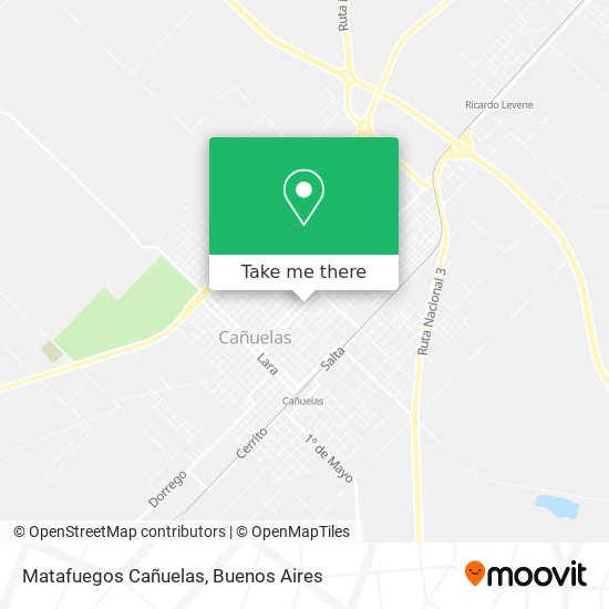 Matafuegos Cañuelas map