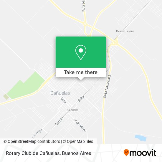 Rotary Club de Cañuelas map