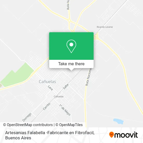 Mapa de Artesanias Falabella -Fabricante en Fibrofacil