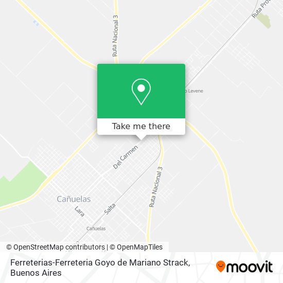 Ferreterias-Ferreteria Goyo de Mariano Strack map