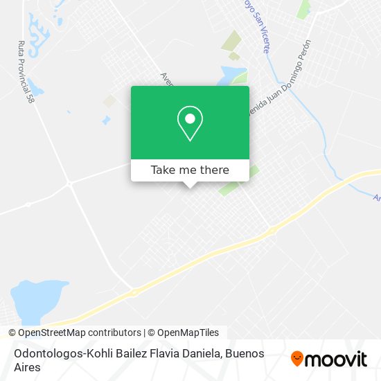 Mapa de Odontologos-Kohli Bailez Flavia Daniela
