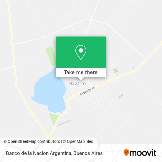 Mapa de Banco de la Nacion Argentina