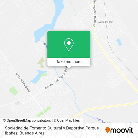 Sociedad de Fomento Cultural y Deportiva Parque Ibañez map