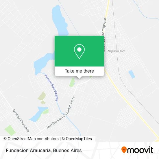 Fundacion Araucaria map