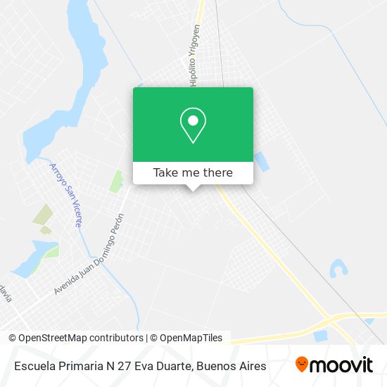Escuela Primaria N 27 Eva Duarte map