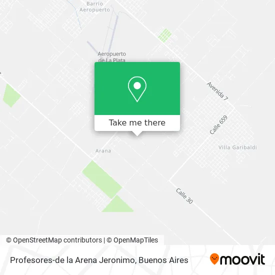 Profesores-de la Arena Jeronimo map