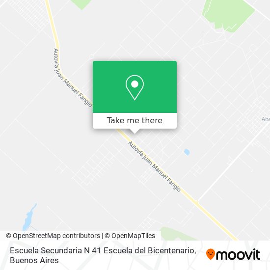 Mapa de Escuela Secundaria N 41 Escuela del Bicentenario