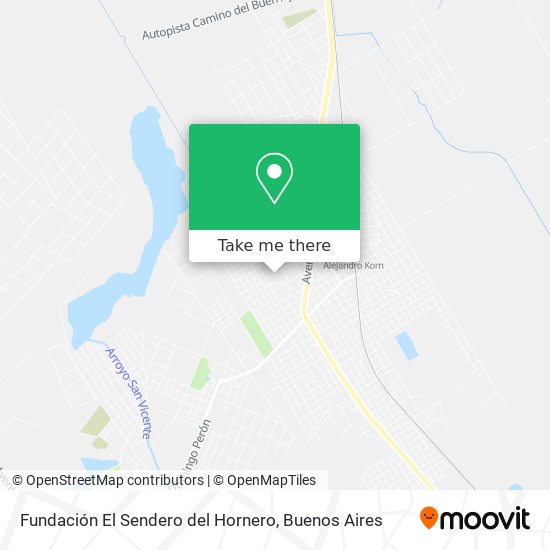 Fundación El Sendero del Hornero map