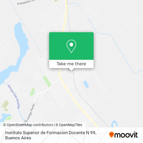 Instituto Superior de Formacion Docente N 99 map
