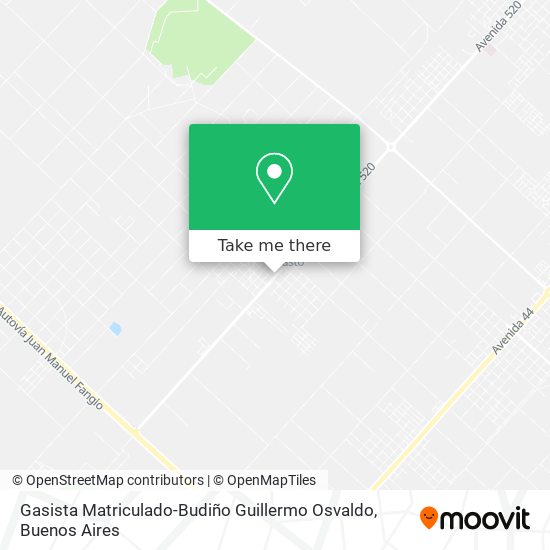Mapa de Gasista Matriculado-Budiño Guillermo Osvaldo