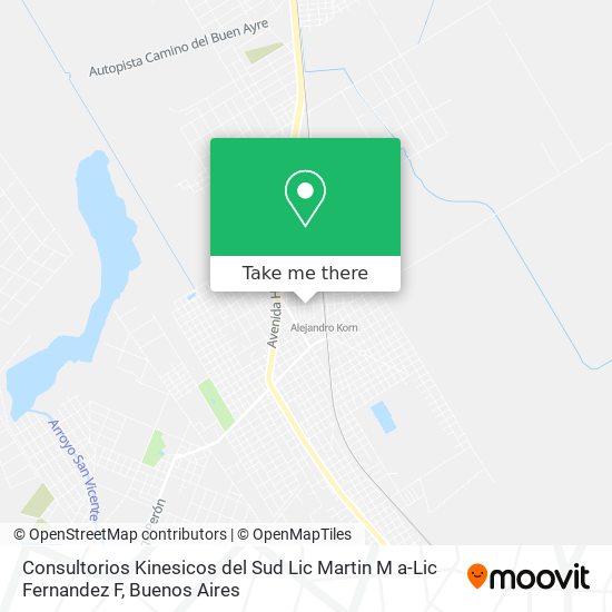 Consultorios Kinesicos del Sud Lic Martin M a-Lic Fernandez F map