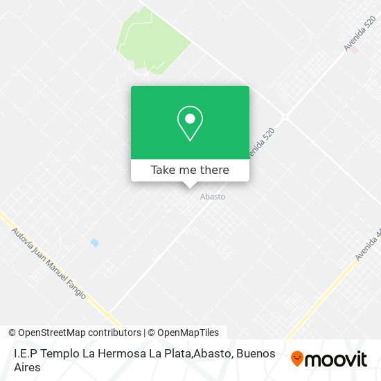 Mapa de I.E.P Templo La Hermosa La Plata,Abasto