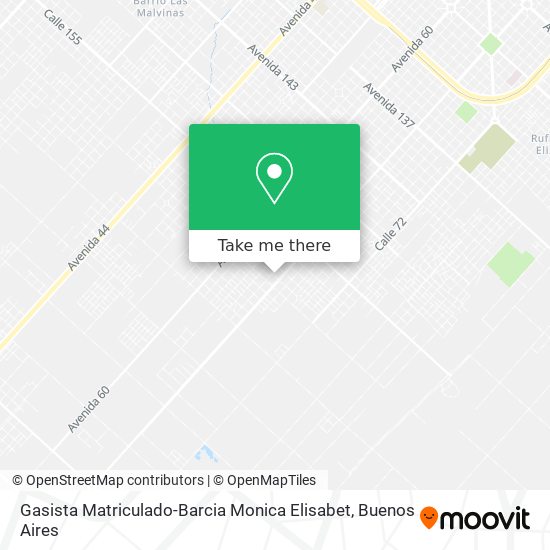 Gasista Matriculado-Barcia Monica Elisabet map