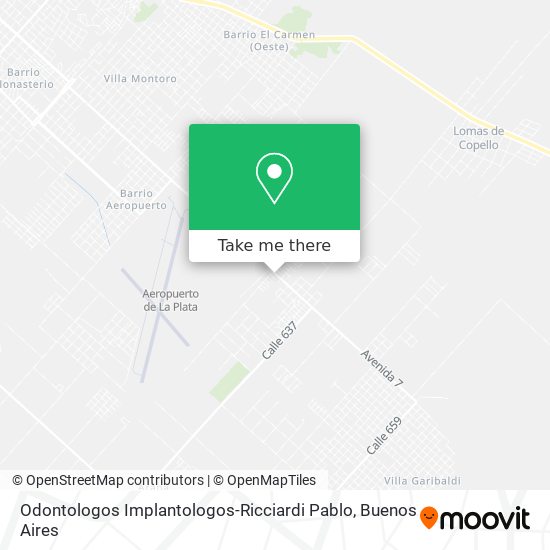 Odontologos Implantologos-Ricciardi Pablo map