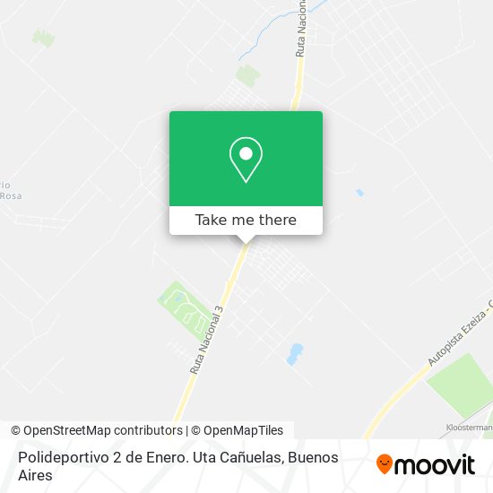 Polideportivo 2 de Enero. Uta Cañuelas map