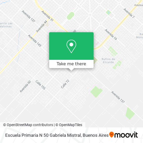 Escuela Primaria N 50 Gabriela Mistral map