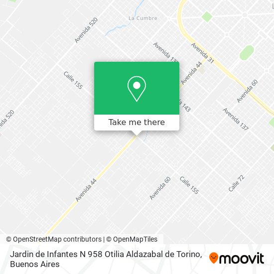 Jardin de Infantes N 958 Otilia Aldazabal de Torino map